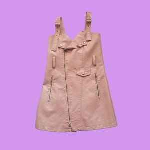Pink Moto Mini Dress